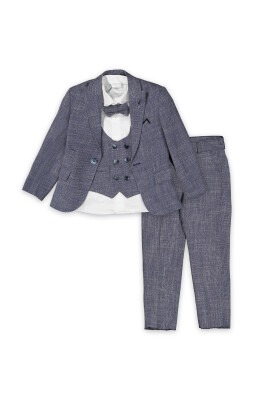 Wholesale 4-Piece Boys Suit Set with Jacket, Vest, Shirt and Pants 1-4Y Carinos 1035-5970 - 2
