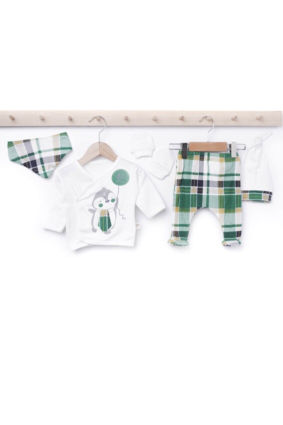 Wholesale 5-Piece Baby Newborn Set 0-3M Minizeyn 2014-7042 - 2