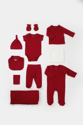 Wholesale Baby Boys 10-Piece Newborn Set 100% Organic Cotton 0-3M Baby Cosy 2022-CSY5111 - 1