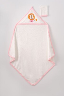 Wholesale Baby 100X100 Hooded Towel 0-18M Ramel Kids 1072-364 - Ramel Kids (1)