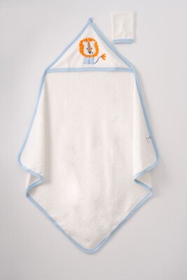 Wholesale Baby 100X100 Hooded Towel 0-18M Ramel Kids 1072-364 - 1