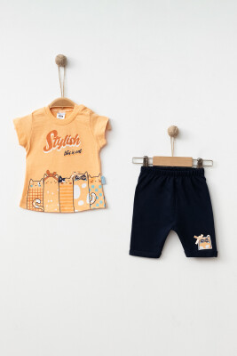 Wholesale Baby 2-Pieces T-shirt and Short Set 3-9M Hoppidik 2017-2295 - Hoppidik (1)
