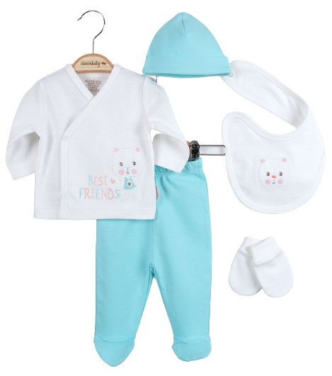 Wholesale Baby 5-Piece Newborn Set 0-3M Ciccimbaby 1043-4765 - 4