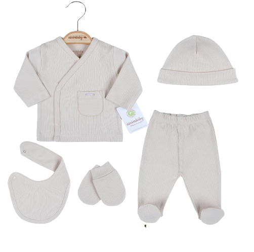 Wholesale Baby 5-Piece Onesies Set 0-3M Ciccimbaby 1043-4777 - 2