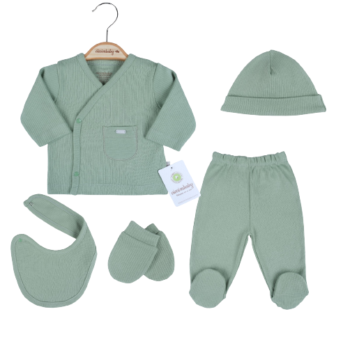 Wholesale Baby 5-Piece Onesies Set 0-3M Ciccimbaby 1043-4777 - 7