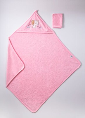 Wholesale Baby Bath Towel 100x100 Ramel Kids 1072-360 Pink