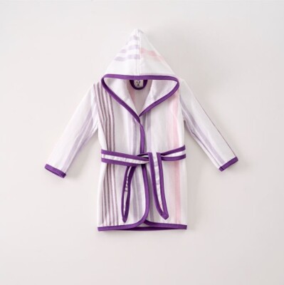 Wholesale Baby Bathrobe 1-4Y Ramel Kids 1072-454 Purple