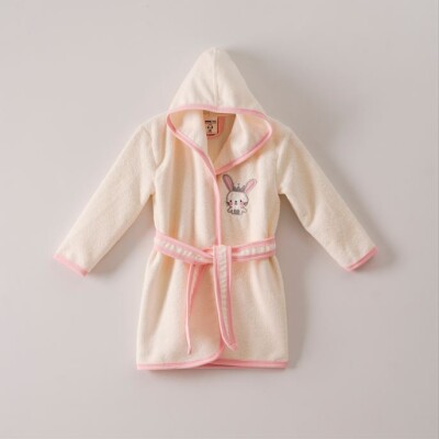 Wholesale Baby Bathrobe 1-4Y Ramel Kids 1072-456 Pink