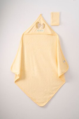 Wholesale Baby Bathroom Towel 100x100 Ramel Kids 1072-368 Yellow