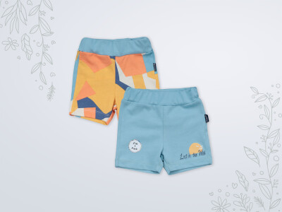 Wholesale Baby Boy 2-Piece Shorts 3-18M Miniworld 1003-18237 Синий