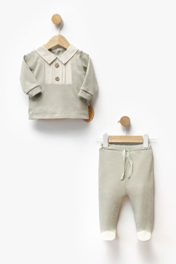 Wholesale Baby Boy 2pcs Linen Body and Pants Set 3-9M Bebbemini 2065-BM-2328 - 3