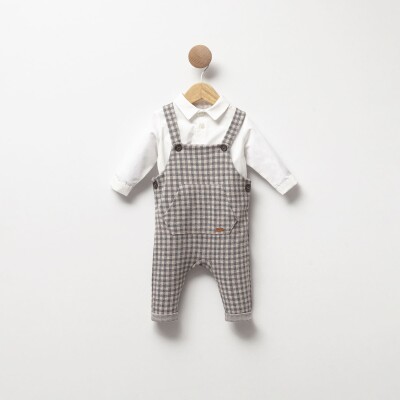 Wholesale Baby Boy 2pcs Salopet and Shirt Set 3-9M Cassiope 2061-485794 - Cassiope