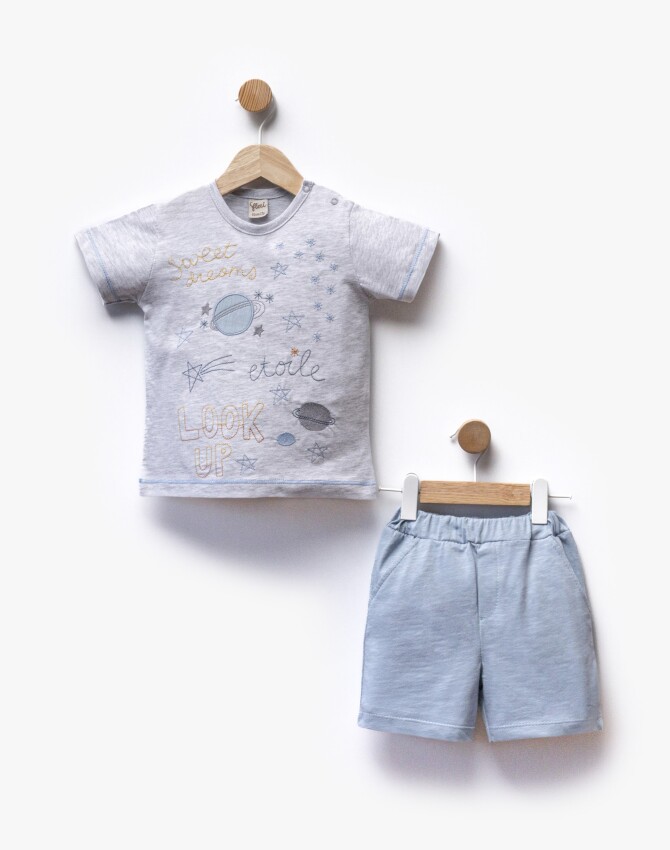 Wholesale Baby Boy 2pcs T-shirt and Shorts Set 2-5Y Flexi Baby 2063-216399 - 4