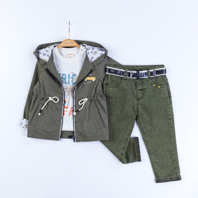 Wholesale Baby Boy 3-Piece Coat, Pants and Sweatshirt Set 9-24M Bombili 1004-6688 - Bombili (1)