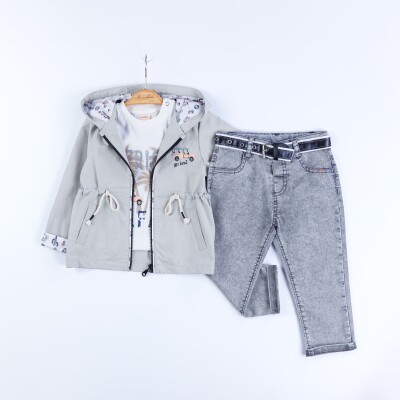 Wholesale Baby Boy 3-Piece Coat, Pants and Sweatshirt Set 9-24M Bombili 1004-6688 - Bombili
