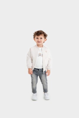 Wholesale Baby Boy 3-Piece College Jacket, T-Shirt and Pants Set 9-24M Lemon 1015-9998 - Lemon