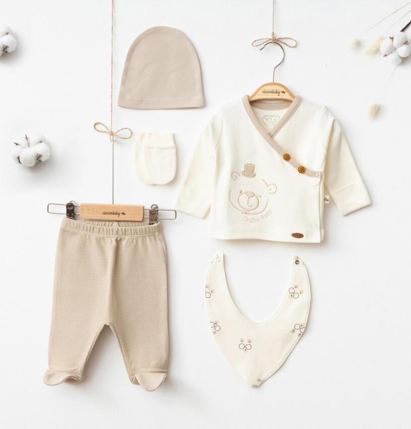 Wholesale Baby Boy 5pcs Newborn Set 0-3M Ciccimbaby 1043-5056 - 2