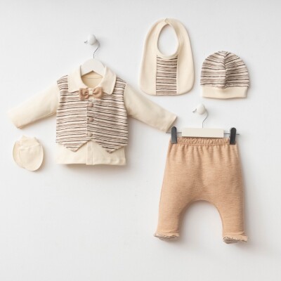 Wholesale Baby Boy 5pcs Newborn Set 0-3M Minizeyn 2014-7071 - Minizeyn