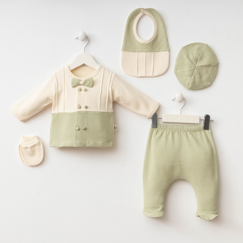 Wholesale Baby Boy 5pcs Newborn Set 0-3M Minizeyn 2014-7073 - 2