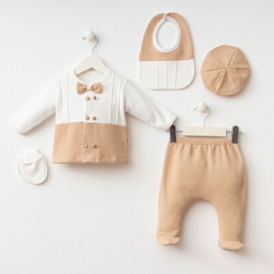 Wholesale Baby Boy 5pcs Newborn Set 0-3M Minizeyn 2014-7073 - Minizeyn