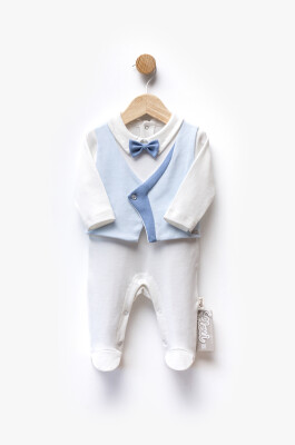 Wholesale Baby Boy Jumpsuit 0-6M Flexi Baby 2063-252347 Baby Blue2