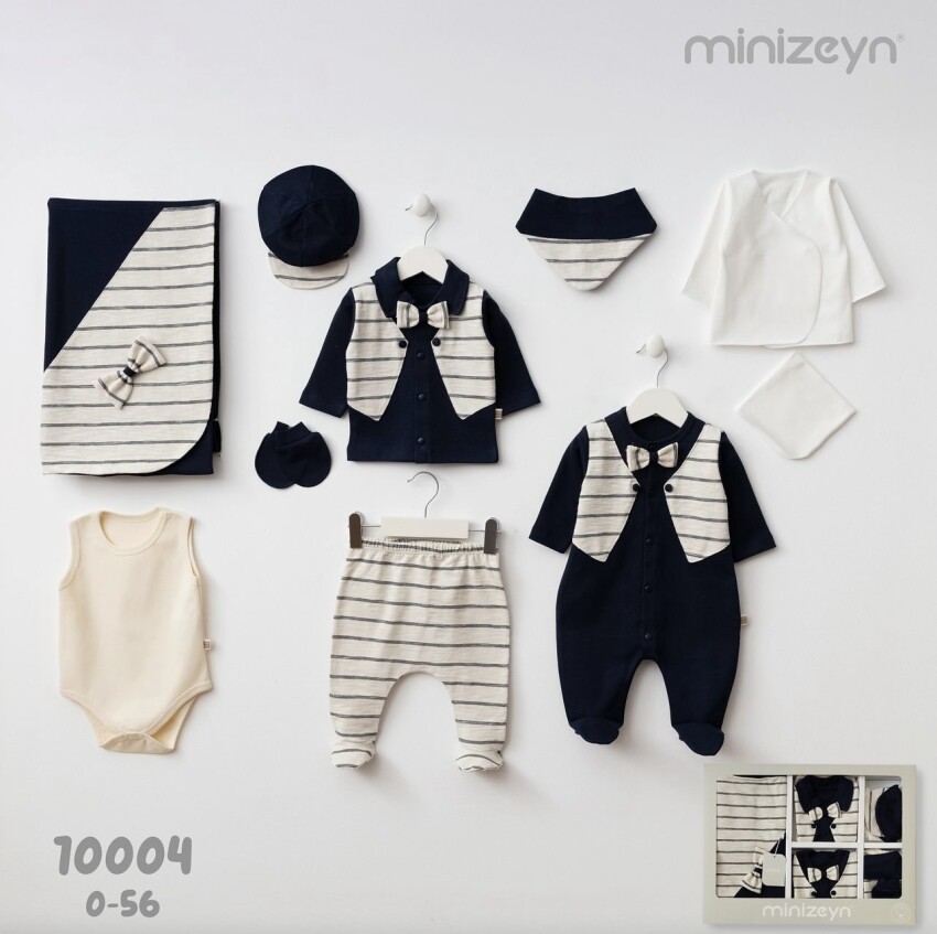 Wholesale Baby Boy Newborn Set of 10pcs 0-3M Minizeyn 2014-10004 - 2