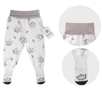 Wholesale Baby Boy Pants with Socks 0-9M Ciccimbaby 1043-4927 - Ciccimbaby