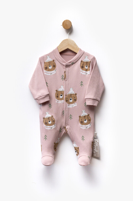 Wholesale Baby Boy Patterned Jumpsuit 0-6M Flexi Baby 2063-252282 - 2