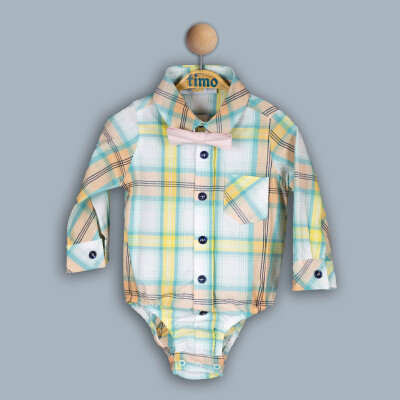 Wholesale Baby Boy Patterned Shirt 6-24M Timo 1018-TE4DÜ042242921 - 2