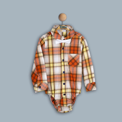Wholesale Baby Boy Patterned Shirt 6-24M Timo 1018-TE4DÜ042242921 - Timo