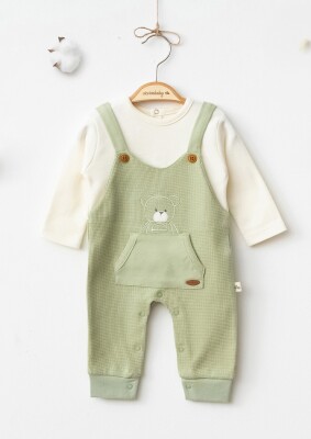 Wholesale Baby Boys 2-Piece Body and Overalls Set 0-12M Ciccimbaby 1043-5076 - Ciccimbaby