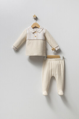 Wholesale Baby Boys 2-Piece Bodysuit and Pants Set 0-1M Tongs 1028-5195 - Tongs