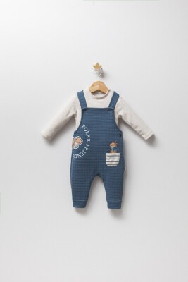 Wholesale Baby Boys 2-Piece Jumpsuit and Long Sleeve T-Shirt Set 3-9M Tongs 1028-4864 - 1