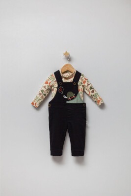 Wholesale Baby Boys 2-Piece Jumpsuit and Long Sleeve T-Shirt Set 3-9M Tongs 1028-4888 - Tongs