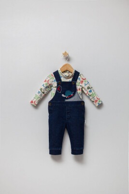 Wholesale Baby Boys 2-Piece Jumpsuit and Long Sleeve T-Shirt Set 3-9M Tongs 1028-4888 - 2