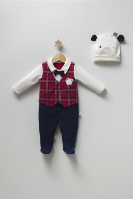 Wholesale Baby Boys 2-Piece Jumpsuit Set 0-3M Tongs 1028-4330 - 2