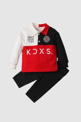 Wholesale Baby Boys 2-Piece Long Sleeve T-Shirt and Pants 9-24M Kidexs 1026-35072 - Kidexs (1)