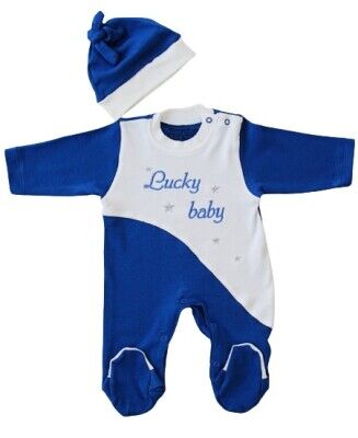 Wholesale Baby Boys 2-Piece Rompers and Hat Set 0-6M Tomuycuk 1074-25278 - Tomuycuk (1)