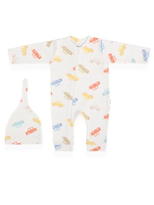 Wholesale Baby Boys 2-Piece Rompers and Hat Set 0-9M Bebitof 2020-70322 - 1