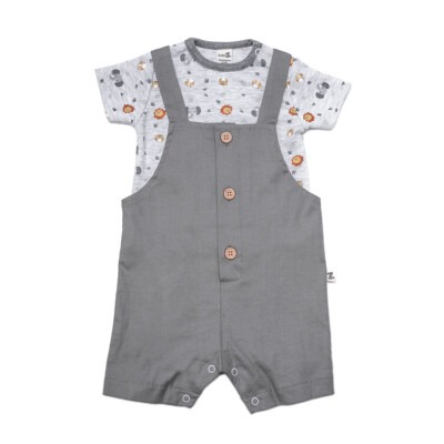 Wholesale Baby Boys 2-Piece Rompers and T-shirt Set 3-12M BabyZ 1097-4296 Gray
