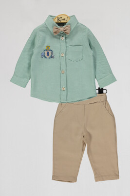 Wholesale Baby Boys 2-Piece Shirt and Pants Set 6-18M Kumru Bebe 1075-4076 - 5