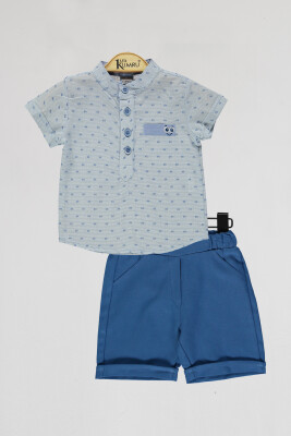 Wholesale Baby Boys 2-Piece Shirt and Shorts 6-18M Kumru Bebe 1075-4083 - 2