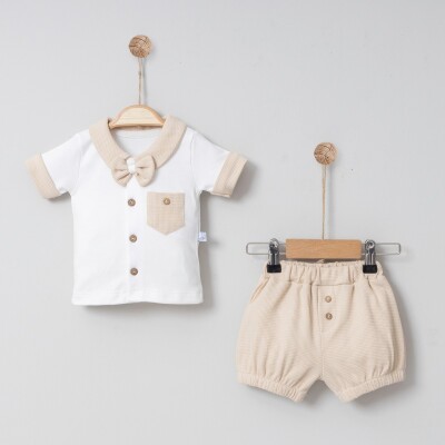 Wholesale Baby Boys 2-Piece Shirt and Shorts Set 3-18M Miniborn 2019-9015 - Miniborn