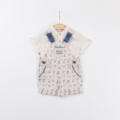 Wholesale Baby Boys 2-Piece Shirt and Underwear Set 3-12M Minibombili 1005-6742 Синий