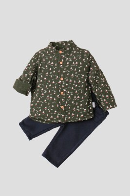 Wholesale Baby Boys 2-Piece Shirt Set with Pants 9-24M Kidexs 1026-35069 - 2