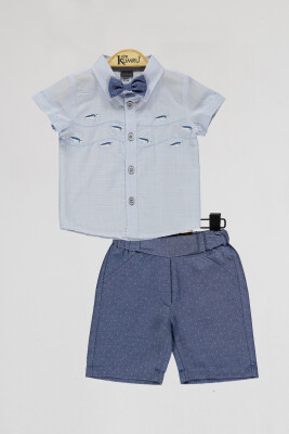 Wholesale Baby Boys 2-Piece Shirts and Shorts Set 6-18M Kumru Bebe 1075-4018 - 2