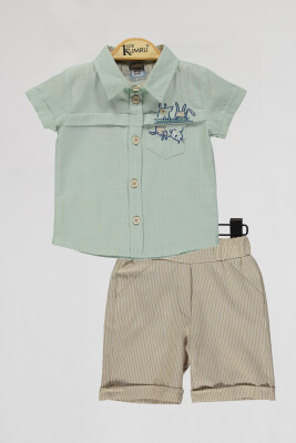 Wholesale Baby Boys 2-Piece Shirts and Shorts Set 6-18M Kumru Bebe 1075-4030 - Kumru Bebe