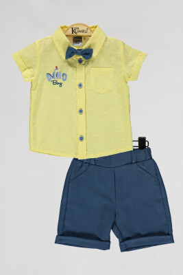 Wholesale Baby Boys 2-Piece Shirts and Shorts Set 6-18M Kumru Bebe 1075-4091 - 2