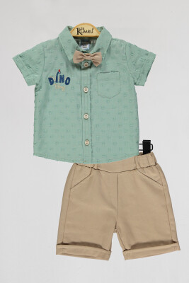 Wholesale Baby Boys 2-Piece Shirts and Shorts Set 6-18M Kumru Bebe 1075-4091 - Kumru Bebe