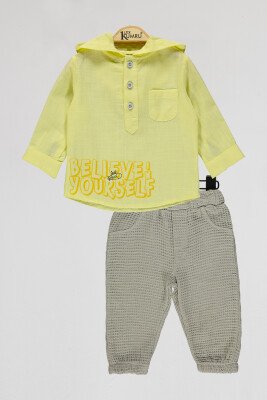 Wholesale Baby Boys 2-Piece Shirts and Shorts Set 6-18M Kumru Bebe 1075-4111 - 2